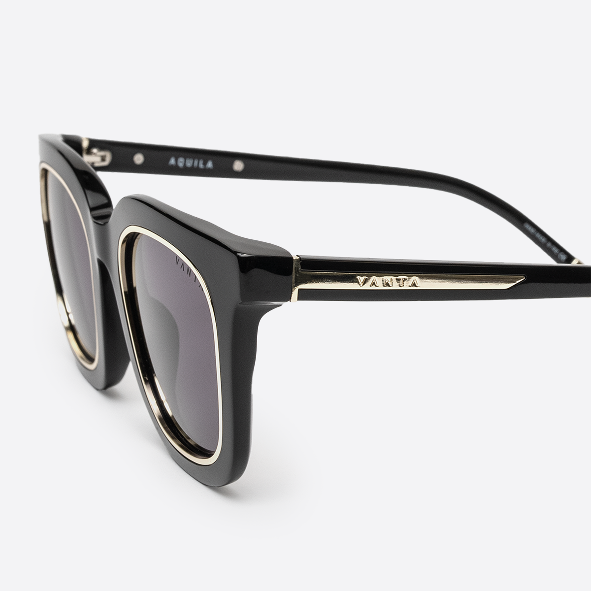 AQUILA - Gloss Black & Gold Metal